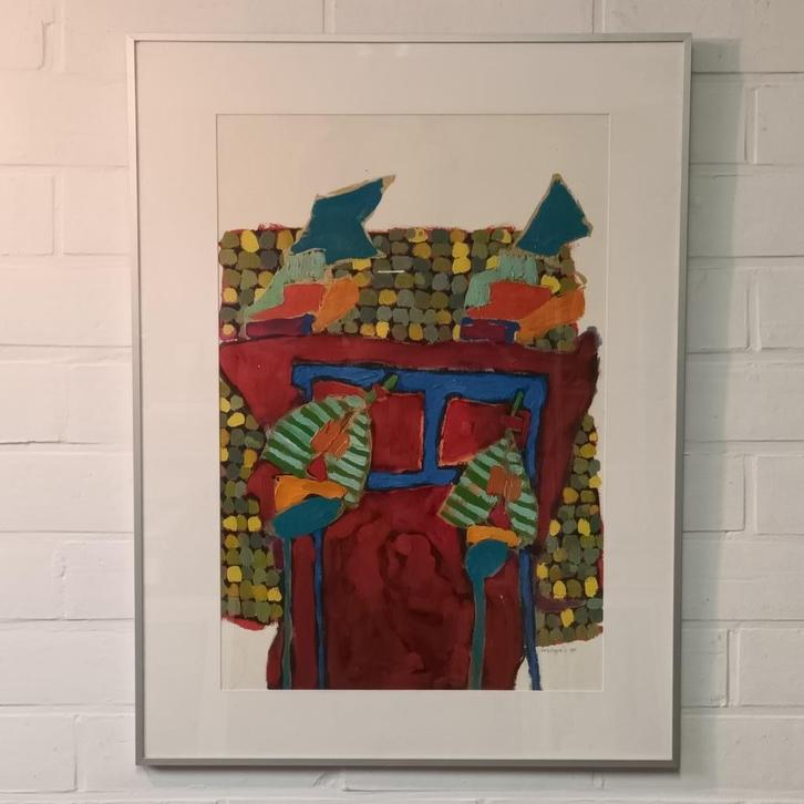 Charles Lagendijk (1961) - olieverf - Kleurenexplosie, Antiek en Kunst, Kunst | Schilderijen | Modern, Ophalen