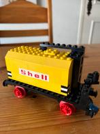 Wagon de train classique LEGO 136 Shell 4,5 volts 12 volts, Ensemble complet, Lego, Utilisé, Envoi