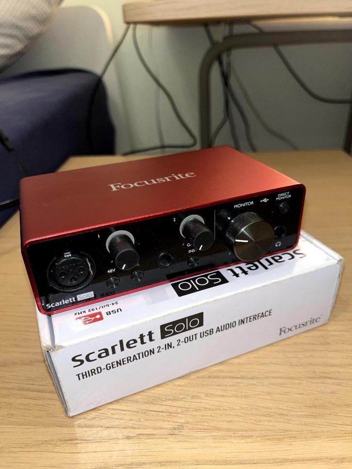 Focusrite Solo Third Generation, Audio, Tv en Foto, Overige Audio, Tv en Foto, Zo goed als nieuw, Ophalen of Verzenden