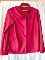 Bloes,bordeaux, goudkleurige lijnen,opstaand kraagje,maat:42, Ophalen of Verzenden, Zo goed als nieuw, Maat 42/44 (L), Rood