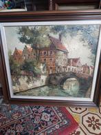 Schilderij brugge., Antiek en Kunst, Ophalen