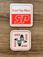 Bierviltjes - POLITIEKE PARTIJ BSP-SP, Enlèvement ou Envoi, Comme neuf, Sous-bock