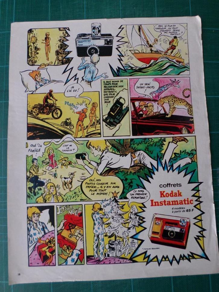 Kodak photographie - publicité papier - 1970, Collections, Marques & Objets publicitaires, Utilisé, Autres types, Enlèvement ou Envoi