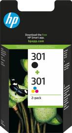 HP 301 - Inktcartridge - Origineel - Zwart en Kleur - 2-Pack, Computers en Software, Verzenden, Nieuw, Cartridge, Hp