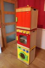 Kitchenette en bois - Jeux enfants - Four, évier, lessiveuse, Enlèvement, Utilisé, Meuble ou Kitchenette