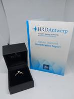 18 karaat diamand gouden ring met "hidden" extra diamand, Ophalen, Zo goed als nieuw