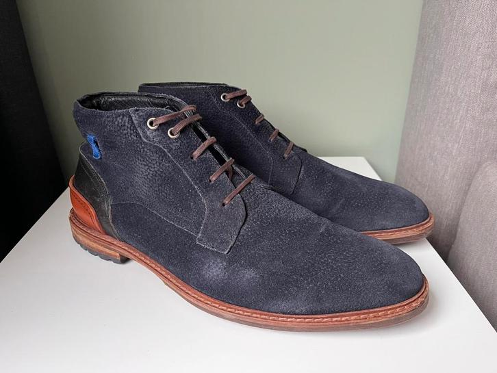 Floris van Bommel herenschoenen maat 10 / 44 H, Kleding | Heren, Schoenen, Zo goed als nieuw, Boots, Blauw, Ophalen of Verzenden