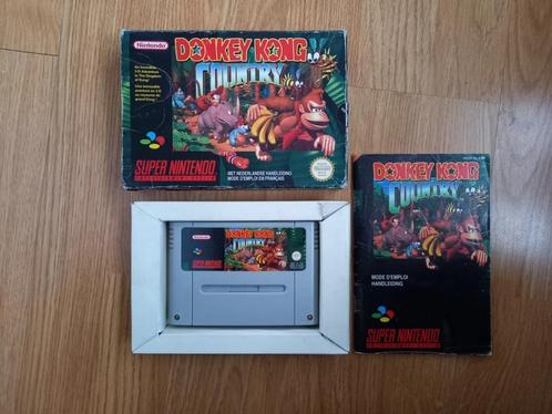Donkey Kong Country complete in box (CIB) voor de SNES, Games en Spelcomputers, Games | Nintendo Super NES, Gebruikt, Avontuur en Actie