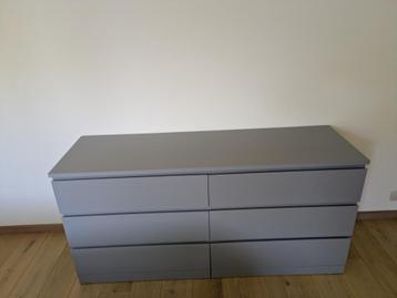 MALM IKEA Grey Chest of Drawers beschikbaar voor biedingen