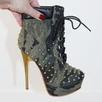 Prachtige Jumex Enkellaarsjes Met Studs s15 (Maat 36) € 25,-, Overige kleuren, Verzenden, Lage of Enkellaarzen, Zo goed als nieuw