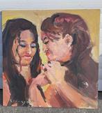 huile sur panneau signe tony reniers, Ophalen of Verzenden