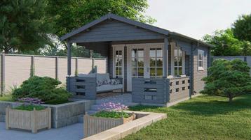  Blokhut - Tuinhuis Sanstrov | 44 mm | vuren onbehandeld beschikbaar voor biedingen