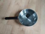 Roestvrij stalen koekenpan 24 cm, Huis en Inrichting, Keuken | Potten en Pannen, Ophalen of Verzenden, Zo goed als nieuw, Overige materialen