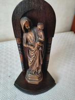 Maria beeldje met houten achterkant, Antiek en Kunst, Ophalen