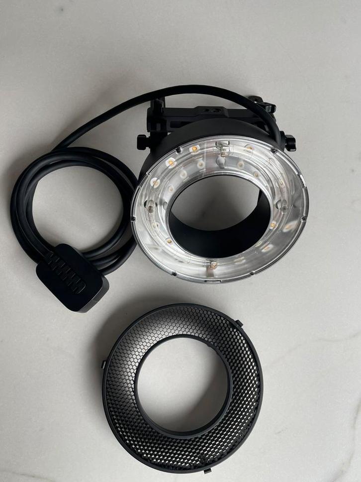 Godox r 200 ringflash met beauty dish en honeycomb grid, Audio, Tv en Foto, Foto | Flitsers, Zo goed als nieuw, Ophalen