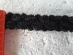 vlechtwerk - 15 mm glanzende zwarte wollen band G1582, Nieuw, Ophalen of Verzenden