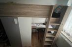 Lit avec bureau garde de robe 2m /1m hauteur 2 m, Ophalen, Gebruikt, Eenpersoons