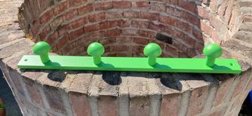 KAPSTOK BEUKENHOUT GROEN GELAKT 52 CM 4 HAKEN NIEUW beschikbaar voor biedingen