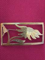 Oude broche koperkleurig, Handtassen en Accessoires, Broches, Ophalen, Gebruikt