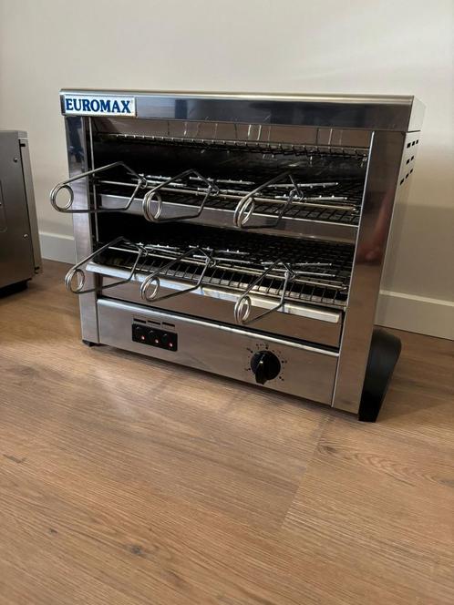 Euromax Toaster Dubbellaags + 6 klemmen, Elektronische apparatuur, Broodroosters, Zo goed als nieuw, Uitneembare kruimellade, Ophalen