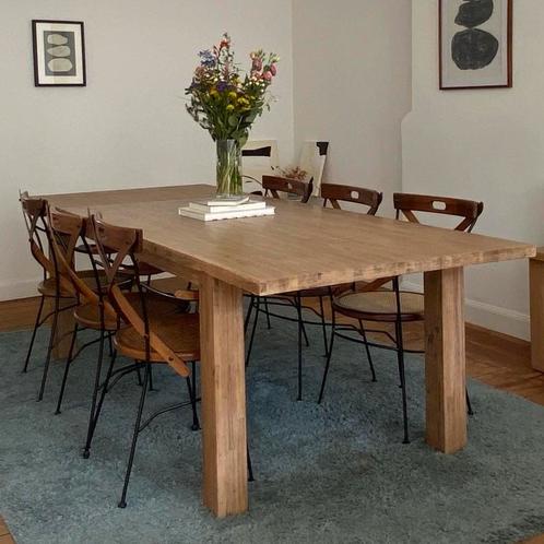 Mooie moderne eettafel onopvallend verlengbaar., Maison & Meubles, Tables | Tables à manger, Comme neuf, Enlèvement ou Envoi