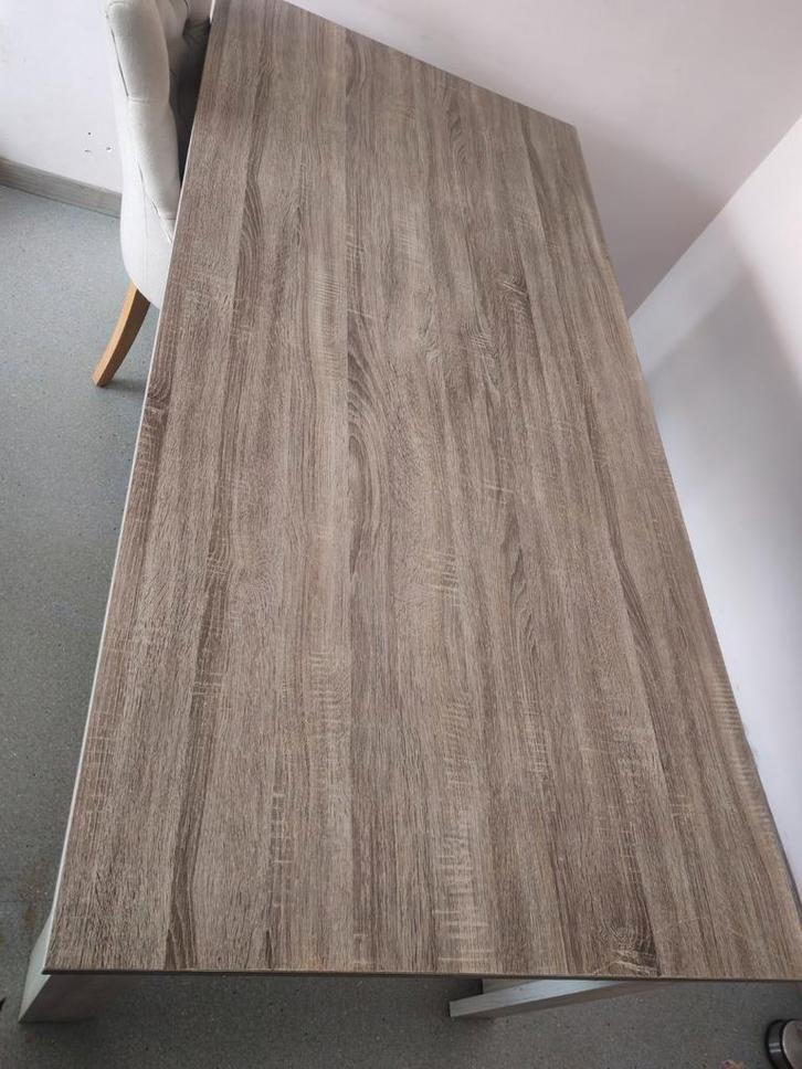 Eettafel, Huis en Inrichting, Tafels | Eettafels, Zo goed als nieuw, Glas, Ophalen