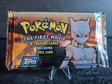 Pokémon Topps Boosterpack "The First Movie"  Blue Logo beschikbaar voor biedingen