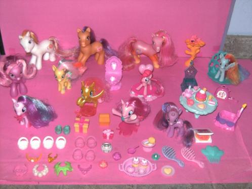Lot van 11 my little pony's + vele extra's., Kinderen en Baby's, Speelgoed | My Little Pony, Gebruikt, Ophalen of Verzenden
