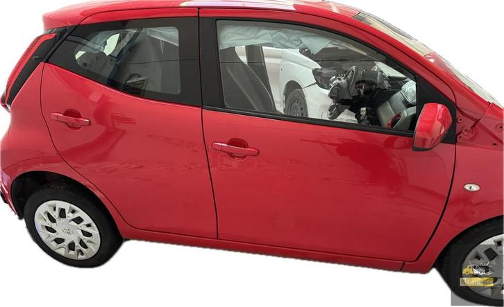 Rechts Voor portier Toyota Aygo C1 108 3po rood origineel, Auto-onderdelen, Carrosserie, Deur, Toyota, Voor, Rechts, Gebruikt