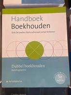 Handboek Boekhouden - Dubbel boekhouden (vijfde editie), Erik De Lembre; Patricia Everaert, Ophalen of Verzenden, Zo goed als nieuw
