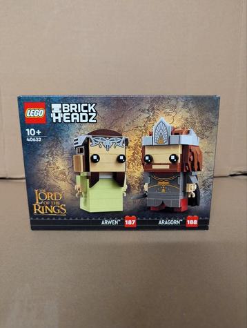 Lego Lord of the Rings 40632 - Aragorn & Arwen BrickHeadz beschikbaar voor biedingen