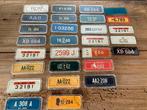 Vintage metalen nummerplaatjes jaren ‘60, Ophalen of Verzenden, Zo goed als nieuw