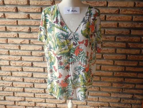 (180) -blouse femme t.44  verte - H£M-, Kleding | Dames, Blouses en Tunieken, Zo goed als nieuw, Maat 42/44 (L), Groen, Ophalen of Verzenden