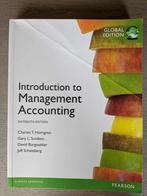 Introduction to Management Accounting 16de Editie, Boeken, Ophalen of Verzenden, Zo goed als nieuw, Economie, Pearson