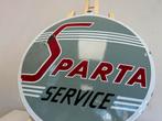 Panneau d'affichage émaillé Sparta Service, Enlèvement ou Envoi, Utilisé, Panneau publicitaire