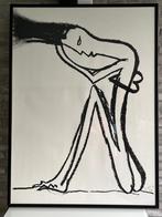 Francky Cane zeefdruk 128cm H op 95cm B ingelijst., Antiek en Kunst, Ophalen
