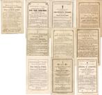 10 Zeer oude bidprentjes  ° 1700, Ophalen of Verzenden, Bidprentje