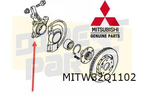 Mitsubishi Outlander (9/12-4/18) Fuseestuk Rechts voor Origi, Auto-onderdelen, Ophanging en Onderstel, Mitsubishi, Nieuw, Ophalen of Verzenden