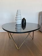 Vintage retro ovale marmeren salontafel, Ophalen of Verzenden, Huis en Inrichting