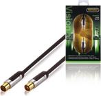 Profigold PROV8705 - Câble coaxial - noir - 5 m Nouveau, Enlèvement ou Envoi, Neuf, 2 à 5 mètres, Câble coaxial