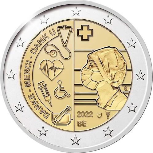 2 euro Belgie 2022 - Gezondheidszorg (UNC), Postzegels en Munten, Munten | Europa | Euromunten, Losse munt, 2 euro, België, Ophalen of Verzenden