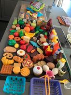 Pvc speelgoed en kassa om winkeltje te spelen, 100- delig, Ophalen, Gebruikt, Kunststof, Speelkeuken-accessoire