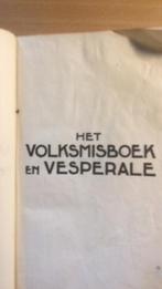 Volksmisboek en vesperale, Utilisé, Enlèvement ou Envoi