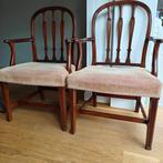 2 armstoelen, Ophalen, Hout, Gebruikt, Twee