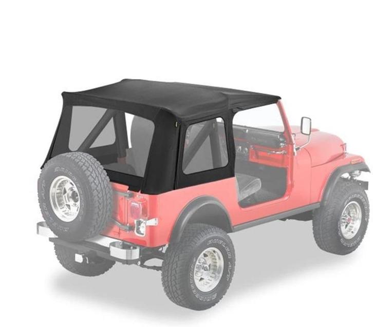Softtop Bestop Black Denim voor Jeep Wrangler YJ of CJ7, Auto-onderdelen, Overige Auto-onderdelen, Jeep, Gebruikt, Ophalen