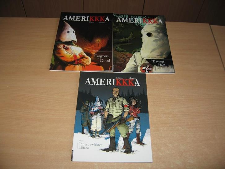 AmeriKKKa : Deel 1 + 2 + 3., Livres, BD, Utilisé, Plusieurs BD, Enlèvement ou Envoi