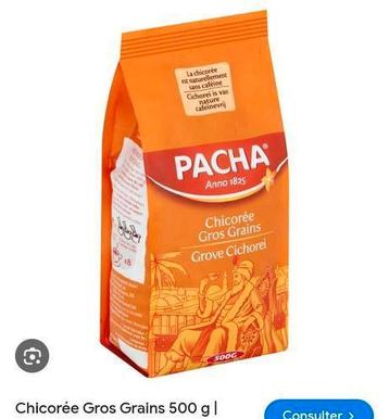 Chicorée gros grain PACHA paquet de 500gr. beschikbaar voor biedingen