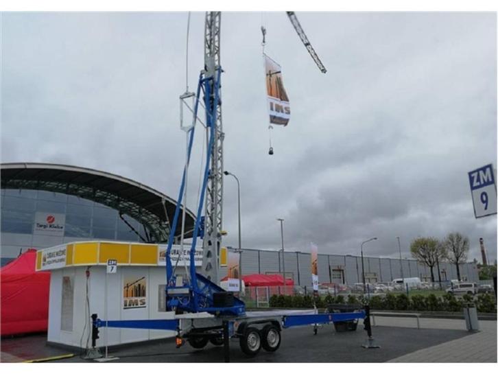 Te Huur snellemomntage Bouwkraan 1500Kg hoogte15m lengte15m, Zakelijke goederen, Machines en Bouw | Kranen en Graafmachines, Kraan