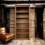 grote vintage houten boekenkast – tijdloos design, Ophalen of Verzenden