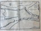 Antieke kaart (vestingkaart) Limburg C. Merian 1660, Antiek en Kunst, Kunst | Etsen en Gravures, Ophalen of Verzenden